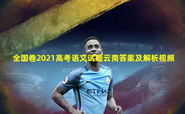 全国卷2021高考语文试题云南答案及解析视频