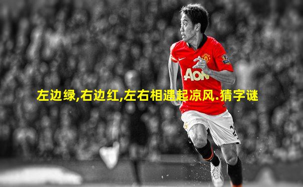 左边绿,右边红,左右相遇起凉风.猜字谜