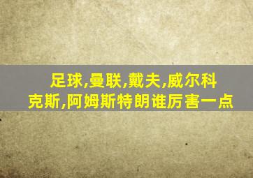 足球,曼联,戴夫,威尔科克斯,阿姆斯特朗谁厉害一点