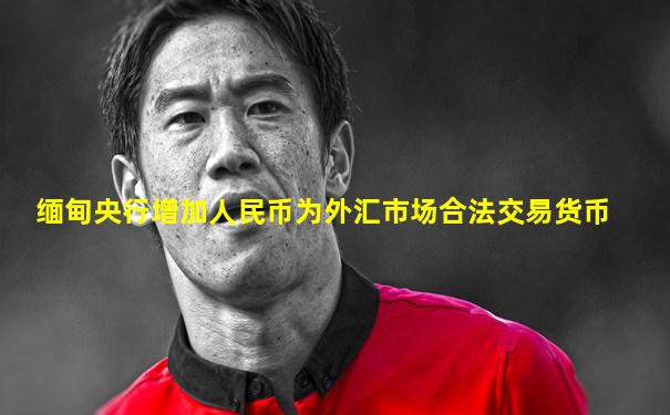 缅甸央行增加人民币为外汇市场合法交易货币
