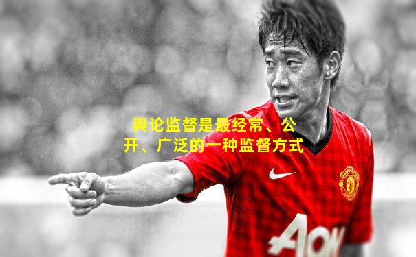 舆论监督是最经常、公开、广泛的一种监督方式