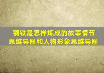 钢铁是怎样炼成的故事情节思维导图和人物形象思维导图